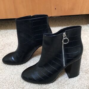 PULL & BEAR black EU Size 38 black ankle boots